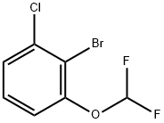 2-溴-1-氯-3-二氟甲氧基苯 结构式