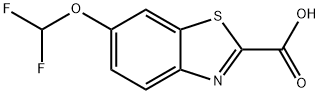 6-(difluoromethoxy)-1,3-benzothiazole-2-carboxylic acid 结构式