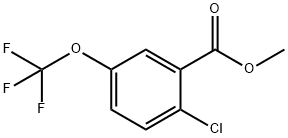 2-氯-5-(三氟甲氧基)苯甲酸甲酯 结构式