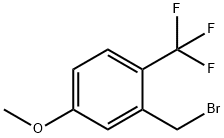 2-三氟甲基-5-甲氧基溴苄 结构式