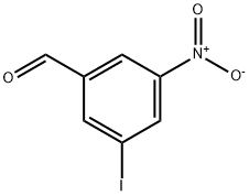 3-IODO-5-NITROBENZALDEHYDE 结构式