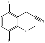 3,6-Difluoro-2-methoxyphenylacetonitrile 结构式