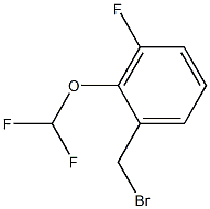 1-(溴甲基)-2-(二氟甲氧基)-3-氟苯 结构式