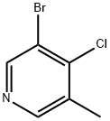 3-BROMO-4-CHLORO-5-METHYLPYRIDINE 结构式