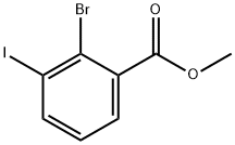 2-溴-3-碘苯甲酸甲酯 结构式