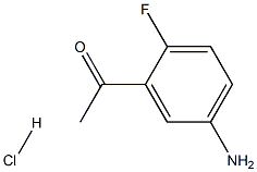 1-(5-氨基-2-氟苯基)乙酮盐酸盐 结构式