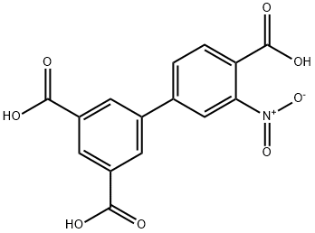 5-(4-carboxy-3-nitrophenyl)benzene-1,3-dicarboxylic acid 结构式