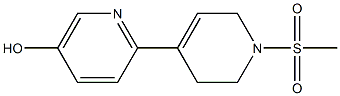 1'-methanesulfonyl-1',2',3',6'-tetrahydro-[2,4']bipyridinyl-5-ol 结构式