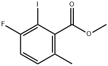 3-氟-2-碘-6-甲基苯甲酸甲酯 结构式