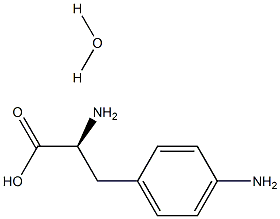 DL-4-氨基苯丙氨酸一水物 结构式