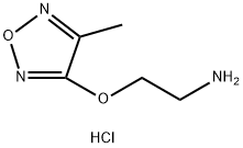 {2-[(4-methyl-1,2,5-oxadiazol-3-yl)oxy]ethyl}amine hydrochloride 结构式