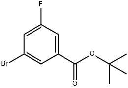 3-溴-5-氟苯甲酸叔丁酯 结构式