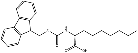 N-FMOC-R-2-氨基壬酸 结构式