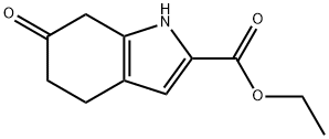 Ethyl 6-oxo-4,5,6,7-tetrahydro-1H-indole-2-carboxylate 结构式