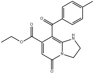 8-(4-Methyl-benzoyl)-5-oxo-1,2,3,5-tetrahydro-imidazo[1,2-a]pyridine-7-carboxylic acid ethyl ester 结构式