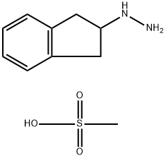 2,3-dihydro-1H-inden-2-ylhydrazine methanesulfonate 结构式