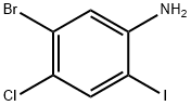 5-BROMO-4-CHLORO-2-IODOANILINE 结构式