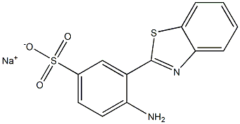 sodium 4-amino-3-(1,3-benzothiazol-2-yl)benzene-1-sulfonate 结构式