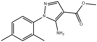 methyl 5-amino-1-(2,4-dimethylphenyl)-1H-pyrazole-4-carboxylate 结构式