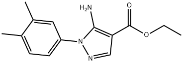 ethyl 5-amino-1-(3,4-dimethylphenyl)-1H-pyrazole-4-carboxylate 结构式