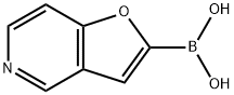 呋喃[3,2-C]吡啶-2-硼酸 结构式