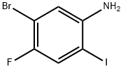 5-溴-4-氟-2-碘苯胺 结构式