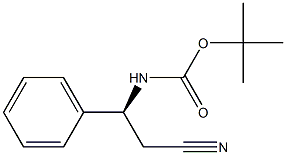 Carbamic acid, (2-cyano-1-phenylethyl)-, 1,1-dimethylethyl ester, (S)- 结构式