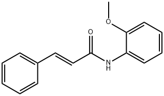 (E)-N-(2-methoxyphenyl)-3-phenylprop-2-enamide 结构式