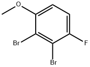 2,3-二溴-4-氟苯甲醚 结构式