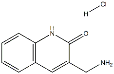 3-(氨基甲基)-1,2-二氢喹啉-2-酮盐酸 结构式