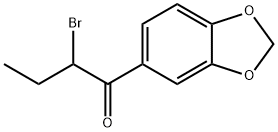 1-(5-苯并[D][1,3]二氧杂环戊烯基)-2-溴丁酮 结构式