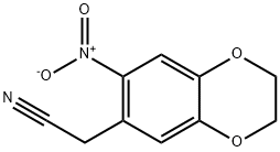 2-(7-nitro-2,3-dihydro-1,4-benzodioxin-6-yl)acetonitrile 结构式