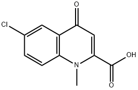 6-Chloro-1-methyl-4-oxo-1,4-dihydro-quinoline-2-carboxylic acid 结构式
