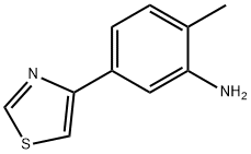 2-甲基-5-(噻唑-4-基)苯胺 结构式