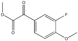 METHYL 2-(3-FLUORO-4-METHOXYPHENYL)-2-OXOACETATE 结构式