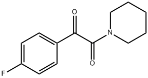 1-(4-氟苯基)-2-(1-哌啶)-1,2-乙二酮 结构式