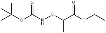 2-(((叔丁氧基羰基)氨基)氧基)丙酸乙酯 结构式