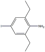 2,6-二乙基-4-碘苯胺 结构式