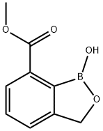 METHYL 1-HYDROXY-1,3-DIHYDROBENZO[C][1,2]OXABOROLE-7-CARBOXYLATE 结构式
