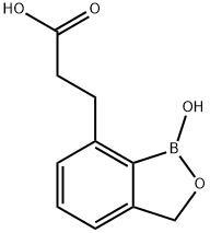 1,3-DIHYDRO-1-HYDROXY-2,1-BENZOXABOROLE-7-PROPANOIC ACID 结构式