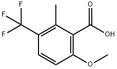 6-METHOXY-2-METHYL-3-(TRIFLUOROMETHYL)BENZOIC ACID 结构式