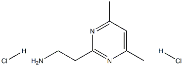 2-(4,6-dimethylpyrimidin-2-yl)ethan-1-amine dihydrochloride 结构式