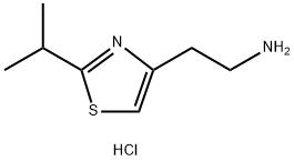 2-(2-异丙基噻唑-4-基)乙-1-胺盐酸盐 结构式