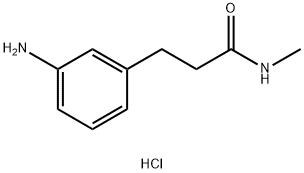 3-(3-氨基苯基)-N-甲基丙酰胺二盐酸盐 结构式