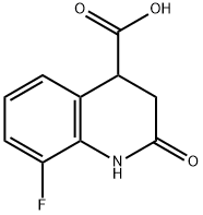 8-氟-2-氧代-1,2,3,4-四氢喹啉-4-羧酸 结构式