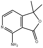 4-Amino-1,1-dimethyl-1H-furo[3,4-c]pyridin-3-one 结构式