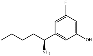 3-((1S)-1-AMINOPENTYL)-5-FLUOROPHENOL 结构式