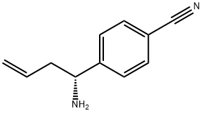 4-((1R)-1-AMINOBUT-3-ENYL)BENZENECARBONITRILE 结构式