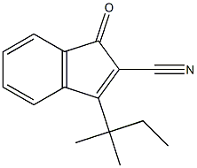 1H-Indene-2-carbonitrile,3-(1,1-dimethylpropyl)-1-oxo- 结构式