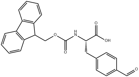 N-FMOC-L-4-甲酰基苯丙氨酸 结构式